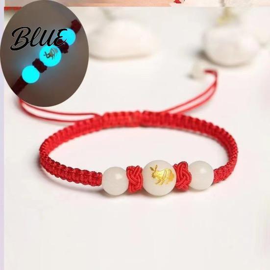Glow In The Dark Bracelet Snake Year Lucky Red Rope