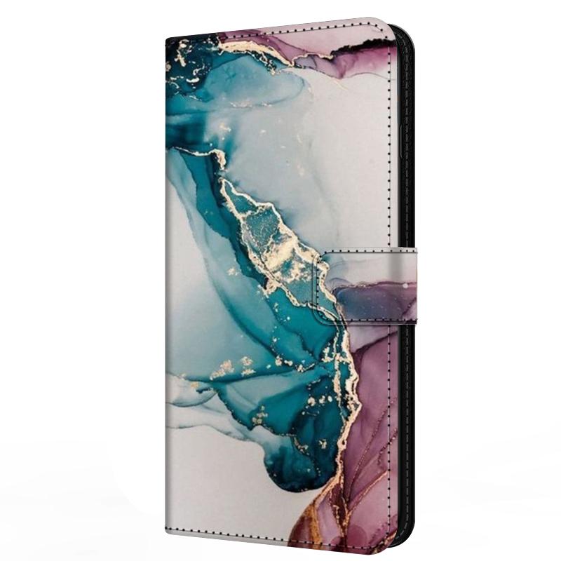 Leather Flip Case for Samsung A37 A57 Cover Wallet Book Stand Magnetic Cove Galaxy A 57 37 5G Capa Marble Partterns Funda Bumper