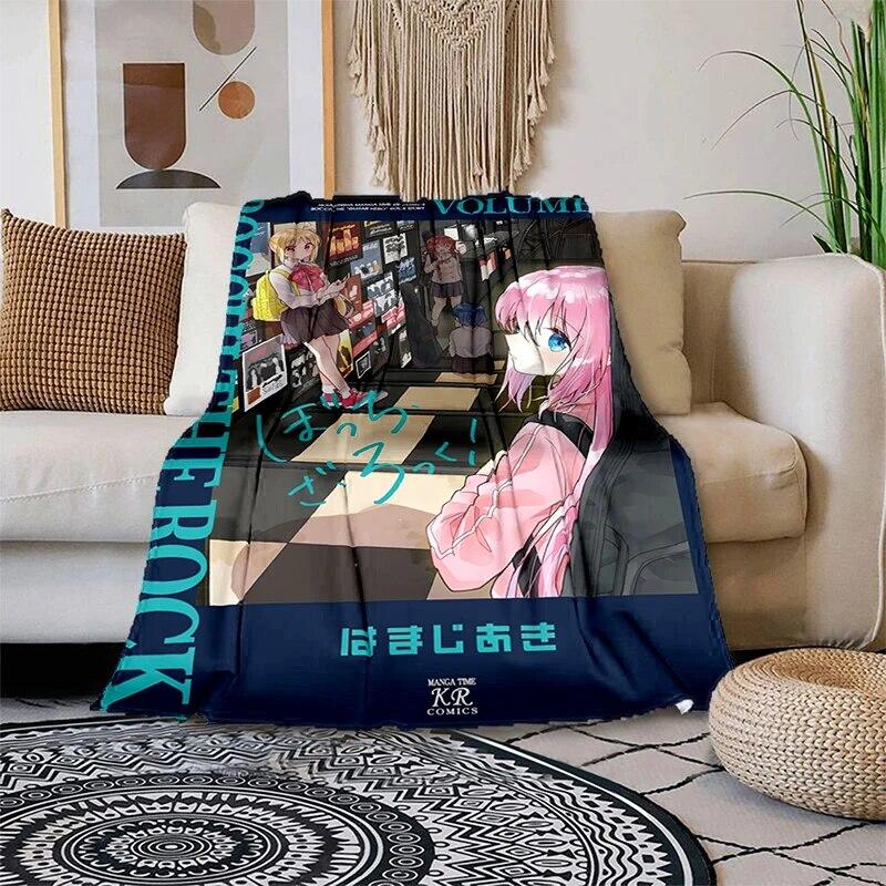 Lonely Rock Cartoon Plush Bed Throwing Cartoon Picnic Thin Blankets Modern Flannel Blanket Cover Gedruckt Bettdecke Geschenk