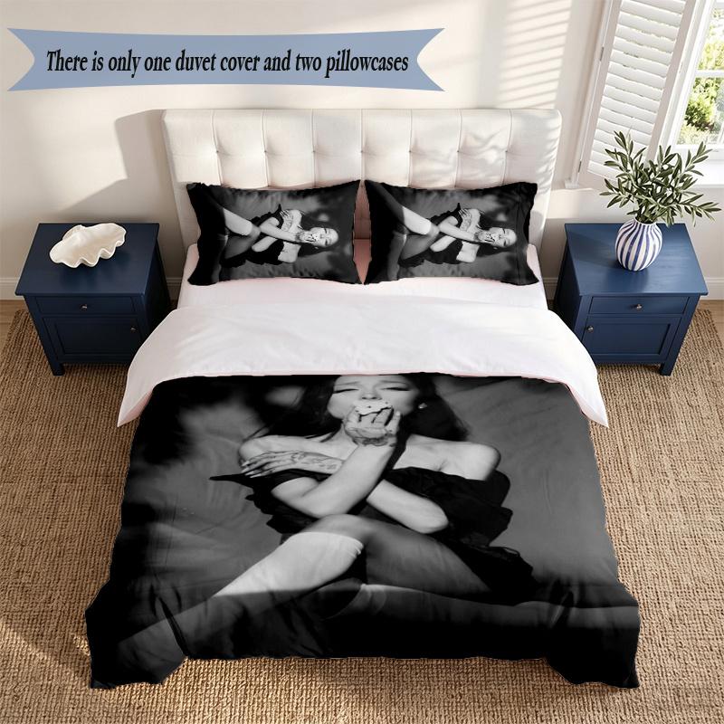 Ariana Grande (41) Duvet Cover Pillowcase 3 Piece Set Bedding Set 1 Duvet Cover with 2 Pillowcases for Bedroom Decor