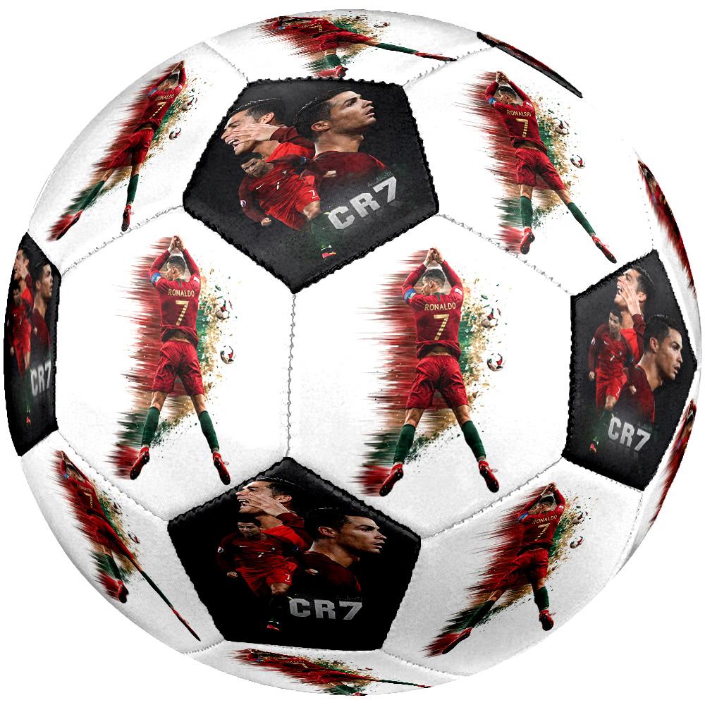 Ronaldo's Portuguese Football Legend Size 5 Football Machine Sewn Indoor/Outdoor Training and Matches Surprise Collection Gift