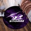 Melbourne Storm Team Round Rug for Livingroom,Bedroom, Palyroom, Chair Rug, Area Rug, Circle Carpet, Fan Christmas Gift