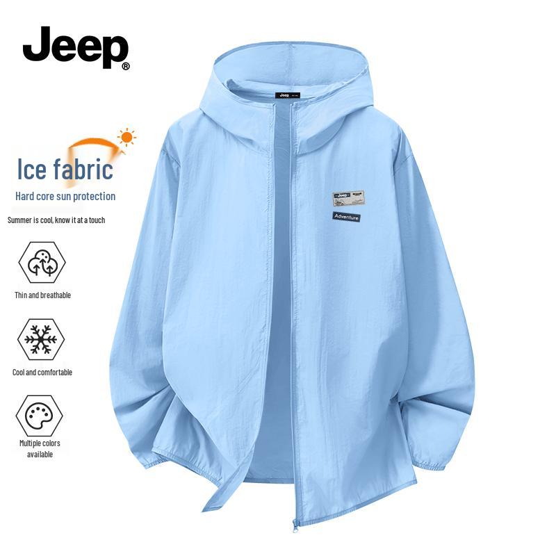 JEEP Men s Hooded Outdoor Sun Protection Jacket 2XL
