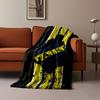 Coperta con Stampa Emblema Club di Calcio AIK morbida e accogliente perfetta per il soggiorno letto divano o un pisolino, regalo