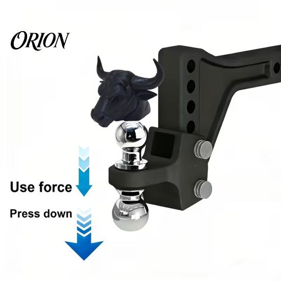 Tapa de Enganche de Remolque Resistente, Tapa Antipolvo con Forma de Cabeza de Toro y Caballo, Tapa Protectora de Ajuste Universal, Tapa Fácil de Instalar Negra Mate para SUV Todoterreno