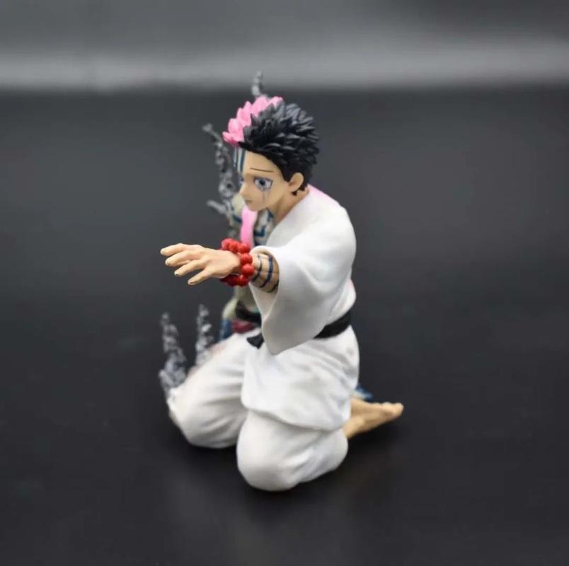 Demon Slayer Twelve Kizuki Anime Figures Gk Akaza Confession Before Death Decoration Model Half Human Half Ghost Kids Toys Gifts