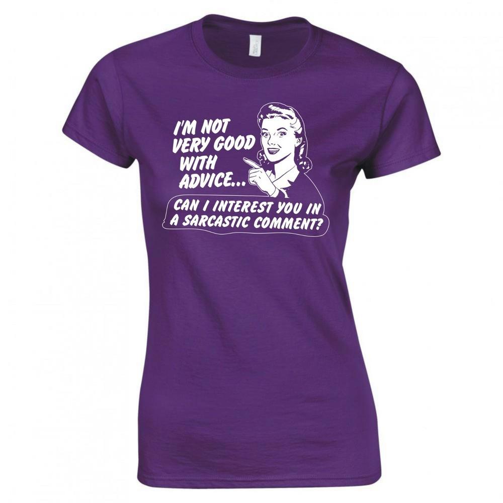 Funny Unisex Im Not Very Good With Advice Skinny Fit TShirt
