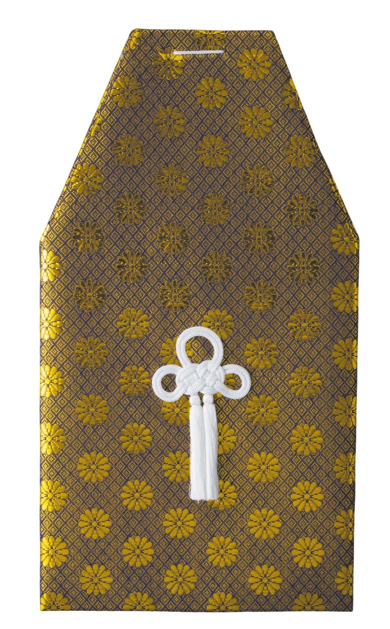 

Wide Gold Bone Cover, Purple [For 3-inch Urns] Buddhist Altar Supplies, Home Memorial Urns