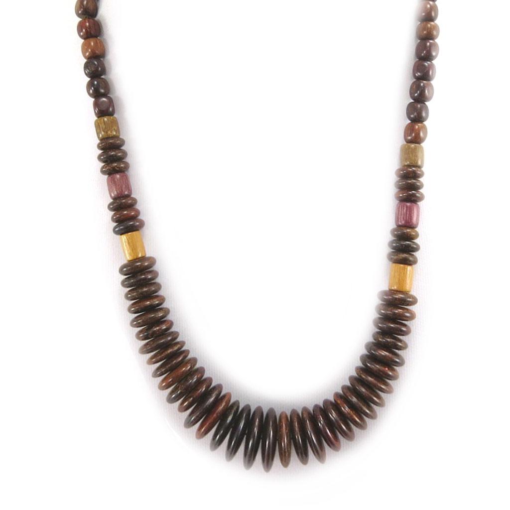 Les Trésors De Lily [E4899] - Necklace 'Amazonia' Wood
