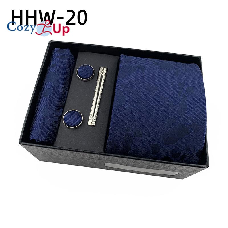 

Комплект Cosy Up из 6 предметов, мужские галстуки с узором пейсли, включая галстук, квадратный шарф, манжеты, зажим для галстука, подарочная коробка