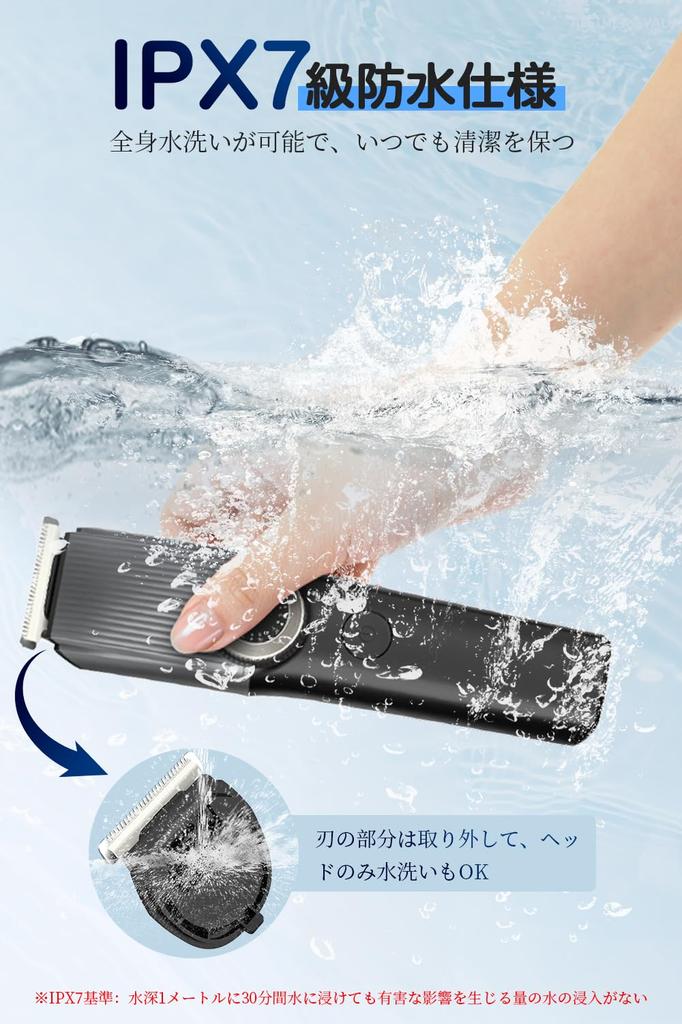 Beard Trimmer with Fast 180 Minutes of Continuous 40 Length IPX7 LED Remaining Power Automatic for and Professional Use at with Beard Shaping Tool