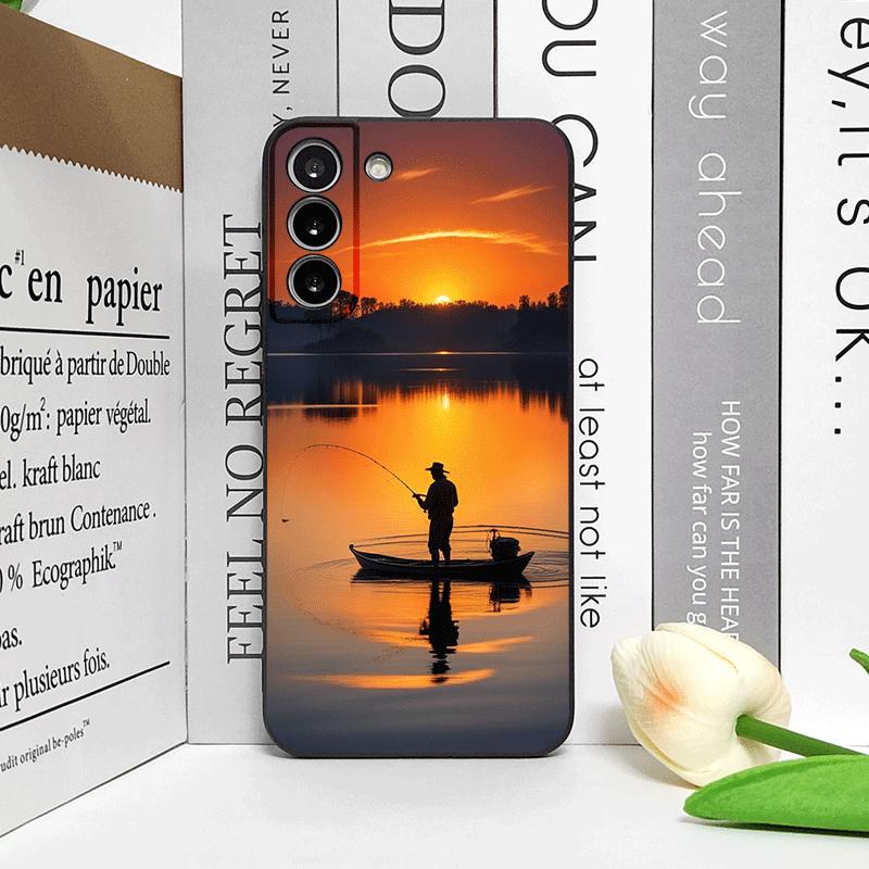 Angelrute bei Sonnenuntergang Motiv Handyhülle für Honor Huawei 200 Lite 100 400 PRO 80 90 X9 Magic 7 6 Lite 5 Pro Weiche Hülle