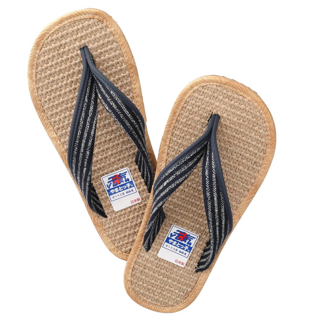 Zori Design That Goes Well with Both Japanese and Western Unisex Geta Hemp Made In Japan [Yamatokko] Asa-chan [Versatile Clothing] Sandals, Clogs,