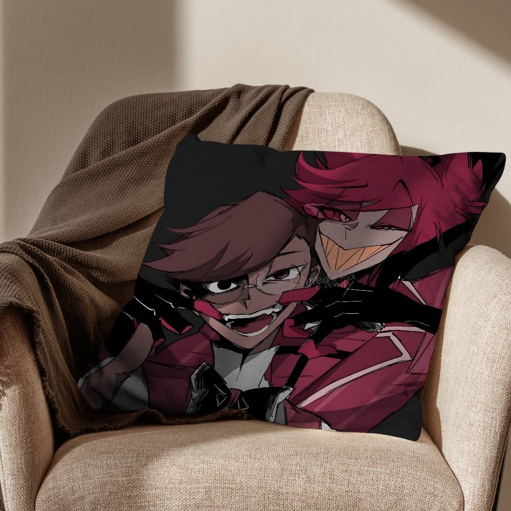 wicked Alastor H-Hazbin Hotel pillow cover living room sofa cushion cover bedroom room bed pillow cover home decoration