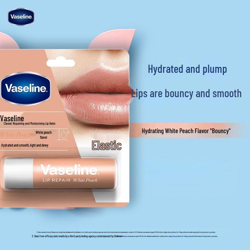 

Бальзам для губ Vaseline Белый персик: Увлажняющий и питательный, уменьшает морщинки на губах, смягчает ороговевшую кожу, идеально подходит в качестве основы для помады. New Arrival