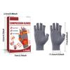 Fingerless Arthritis Compression Gloves Nylon Open-Finger Arthritis Gloves for Relieve Arthritis Rheumatoid