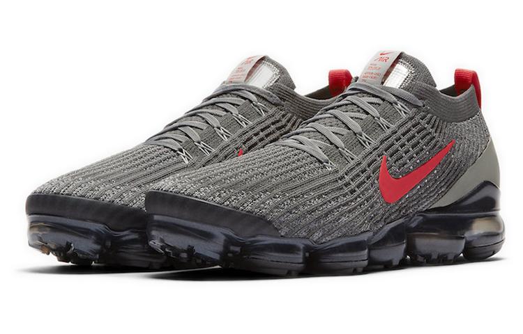 Nike Air VaporMax Flyknit 3 Grey Track Red CT1270-001