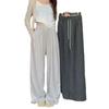 Retro Lazy Wind Glutinous Rice Wide-leg Pants Women's Autumn and Winter New High-waisted Loose Straight Casual Pants Mopping Trousers