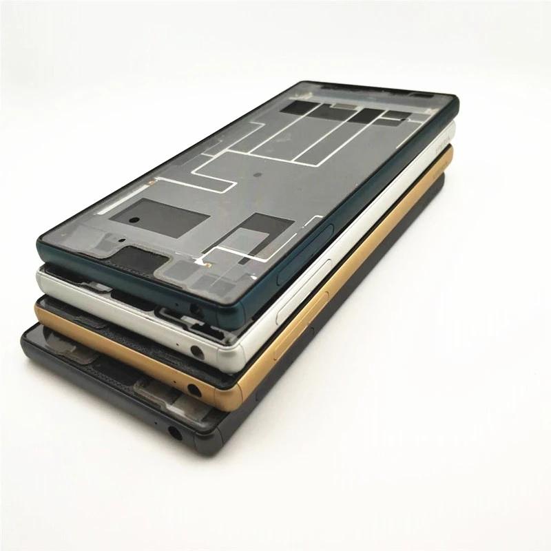 Full Housing For Xperia Z5 Dual E6653 E6603 E6633 E6683 Middle Frame Front Faceplate Bezel HousingBattery Back Cover With NFC