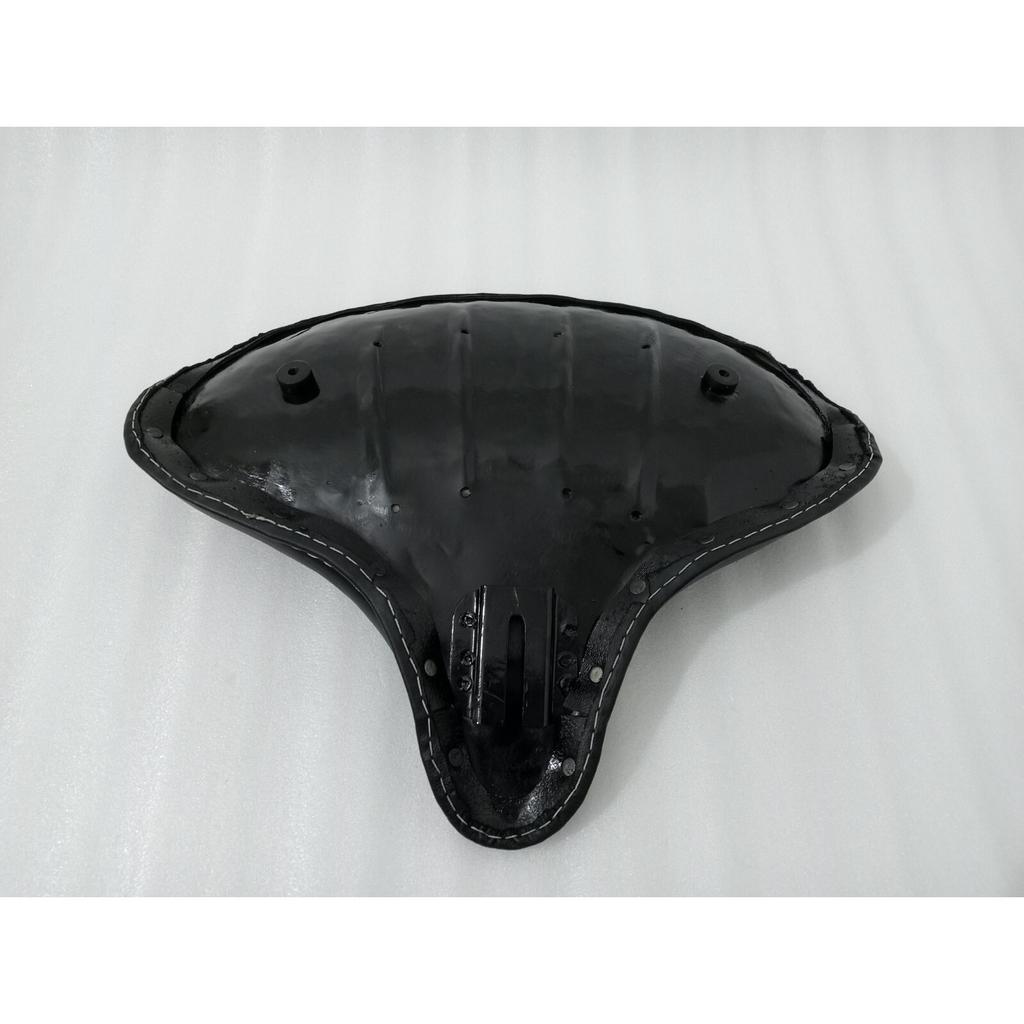 HARLEY WLA WLC VL UL EL WL KNUCKLEHEAD SOLO SEAT FLATHEAD BLACK Genuine Leather