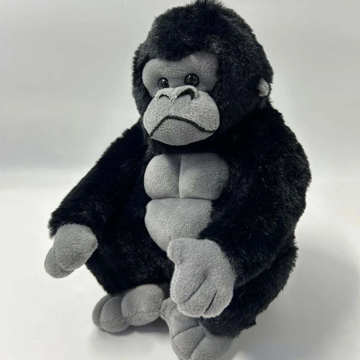 

25/35/42 см Милая черная горилла плюшевая игрушка мягкая мультяшная кукла обезьяна для сопутствующих игрушек прекрасный подарок 25cm