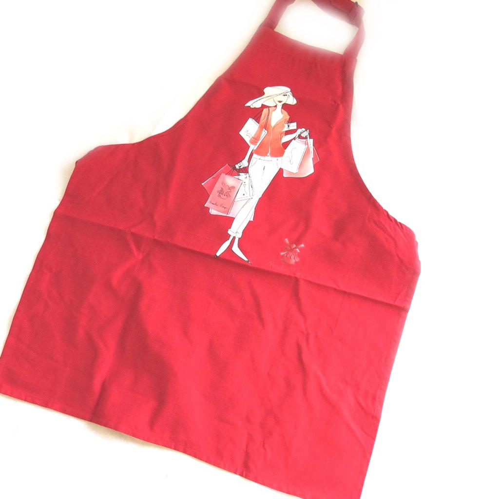 Les Trésors De Lily [M5764] - Designer Apron 'The Parisian At the Moulin Rouge' Red