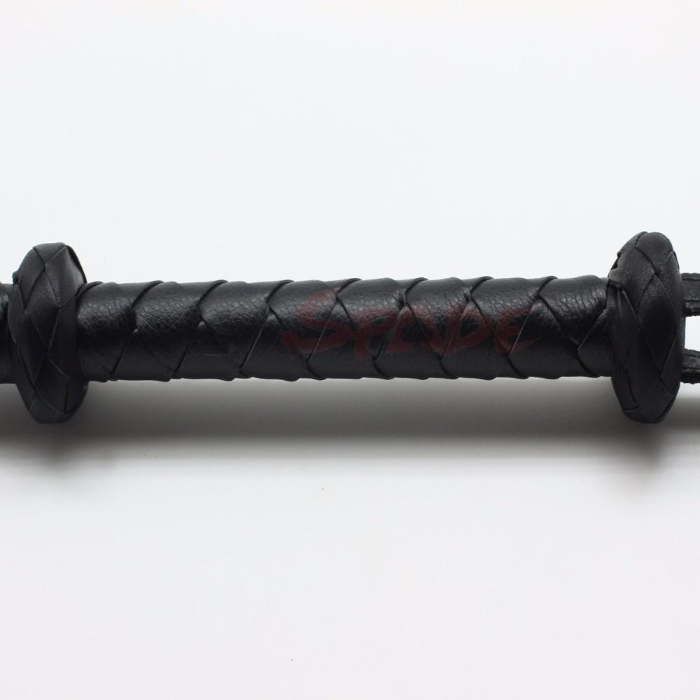 Braided Leather Bullwhip Fetish Spanking Impact Play Riding Whip Whips