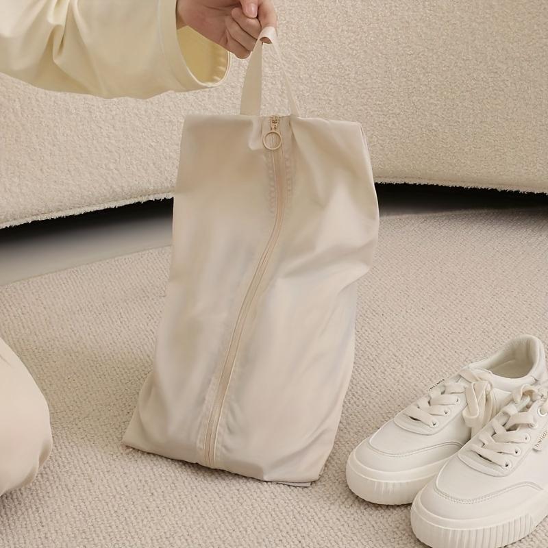 Lightweight Shoe Storage Bag with Handle, Zippered Closure & Reinforced Stitching for Home, Travel, Compact Organizer for Shoes