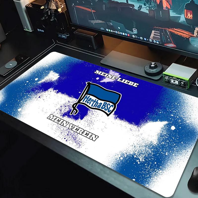 Hertha BSC Large Size Mouse Pad Large Gaming Table Cushion Non-slip Laptop Tablet Big Mousepad XXL Mat Mini PC Playmat With Lock Edge