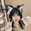 Fluffy Electric Fox Ear Headband Rechargeable Cosplay Headpiece  Anime Accessories