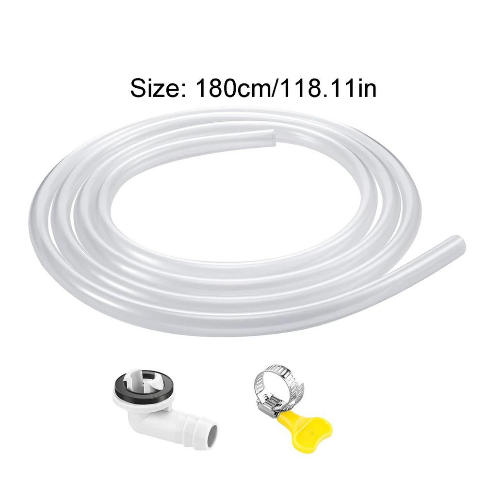 White Drain Hose Pipe Inlet Hoses Extension Drainpipe Tube Kits For Air Conditioner Washing Maching Kitchen Faucet Accessories