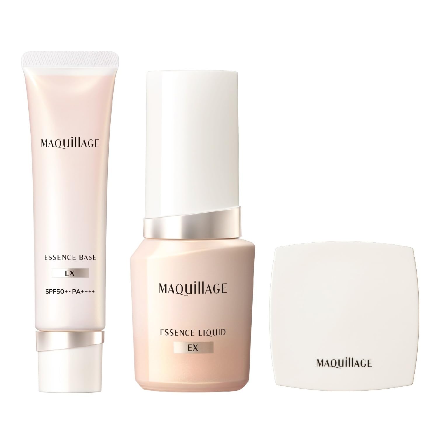 

Maquillage Limited Edition Base Makeup Essence Base EX Pure Ivory 30g Essence Liquid EX Baby Pink Ochre 00 24mL Compact Mirror Makeup Base Foundation