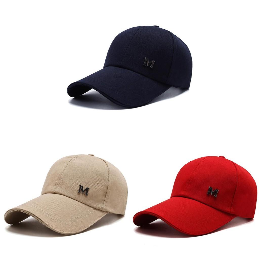 Letter M Baseball Cap Adjustable Breathable Outdoor Sun Protection Hat Gift
