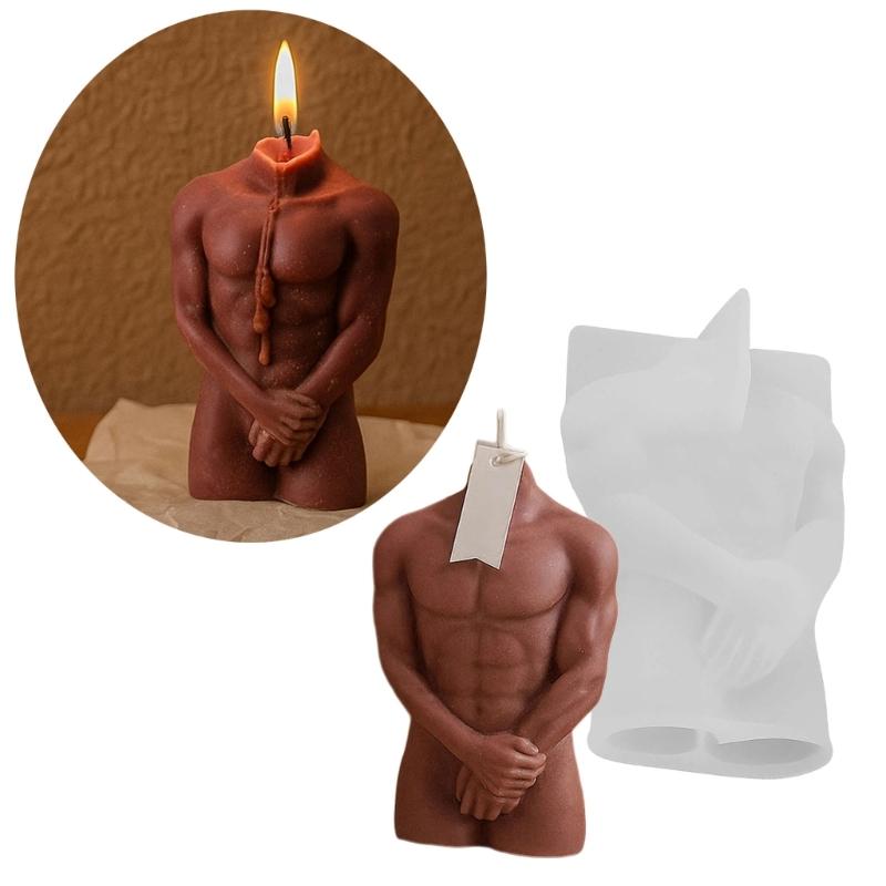 Muscle Body Figurines Decorating Molds Silicone Texture Suitable for Crafts Party Supplies and Custom Decorations