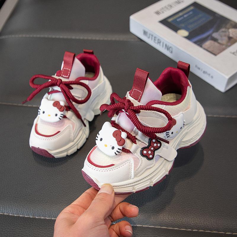 

Spring New Kids Cartoon Sneakers Girls Princess Dad Shoes Trendy Running Shoes size 26 красный