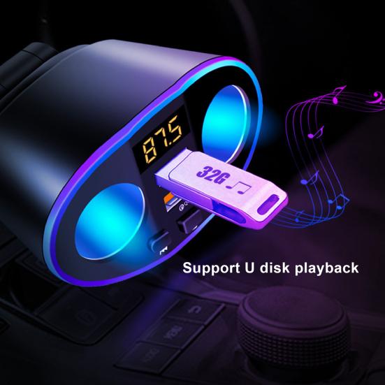 

Автомобильное зарядное устройство QC 3 Dual USB 2 Розетка для прикуривателя