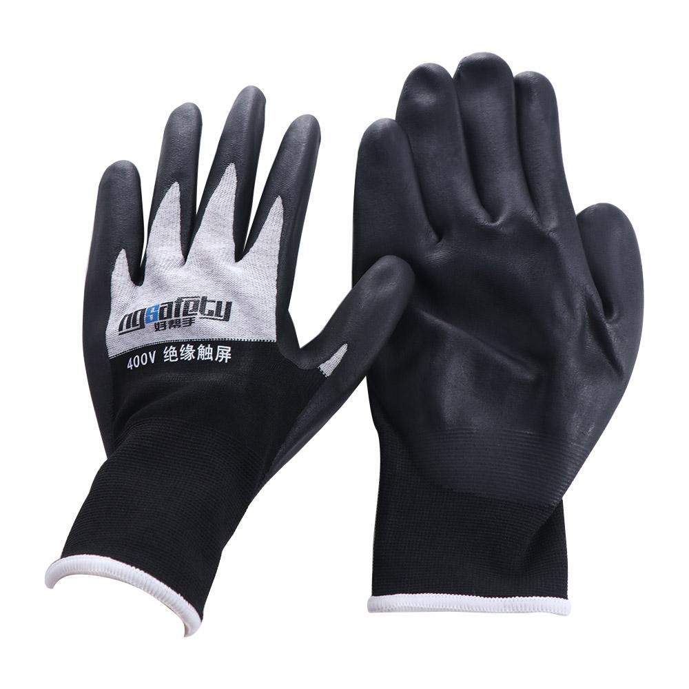 Withstanding Voltage 400V/500V Electrical Insulating Gloves Oil Proof Safety Anti-Electricity Gloves Nitrile Touch Screen
