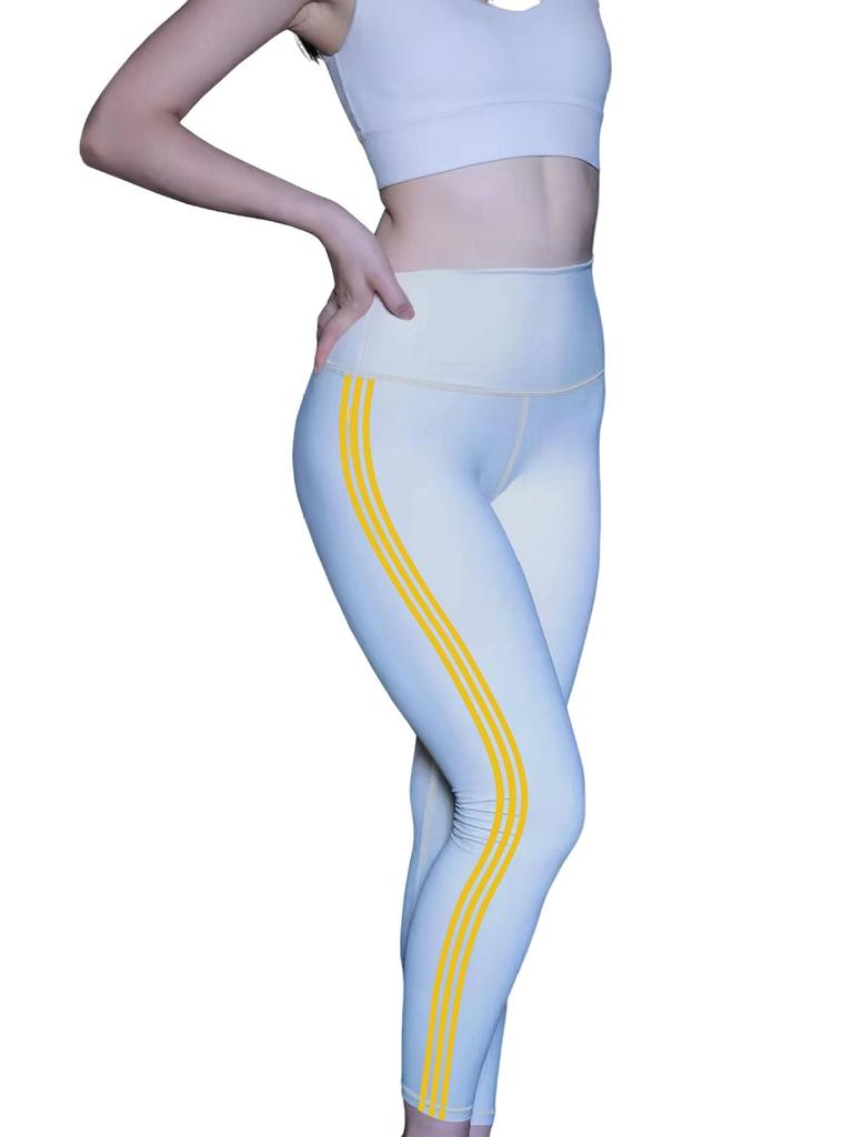 Kadın Yüksek Bel Düz Renk Yoga ve Fitness Pantolonu