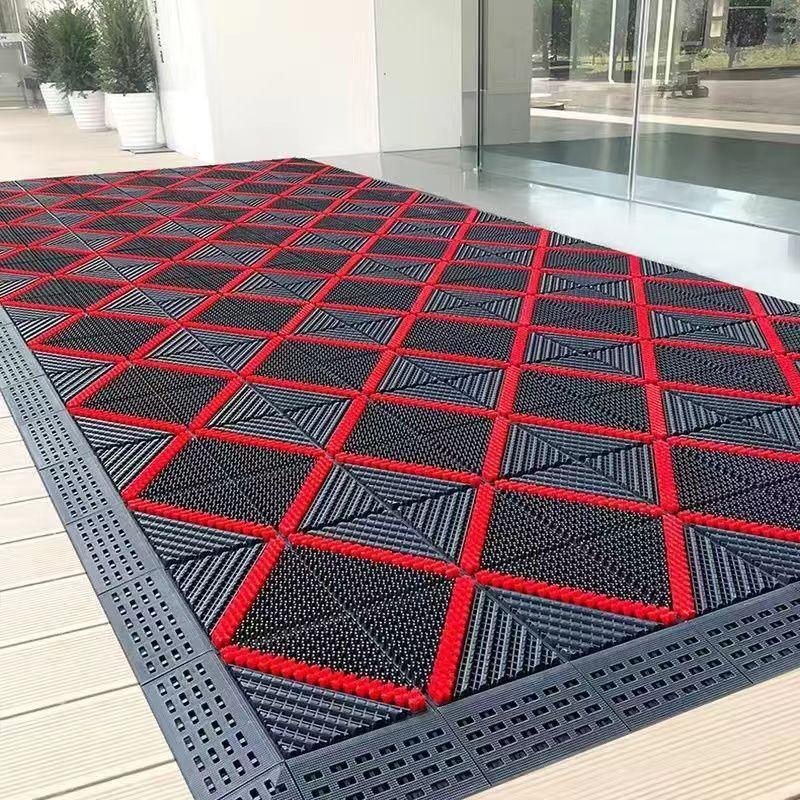 Interlocking Non-Slip Outdoor Entrance Mat for Commercial Use