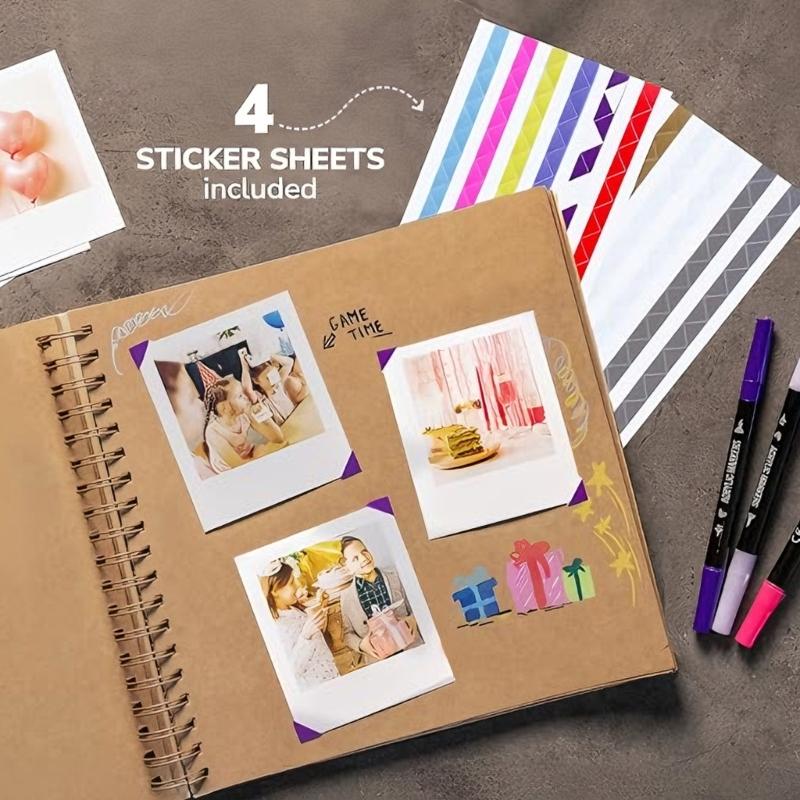 Spiralbindung Design DIY Scrapbook-Album für Jubiläumsprojekte mit 80 Seiten und Hardcover für Personalisierungen