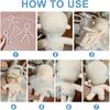 PH PandaHall 6pcs Movable Skeleton Puppet Body Figure Frame Full Body Model Soft Making Limbs and Head Joints for Teddy Bear Making DIY Crafts