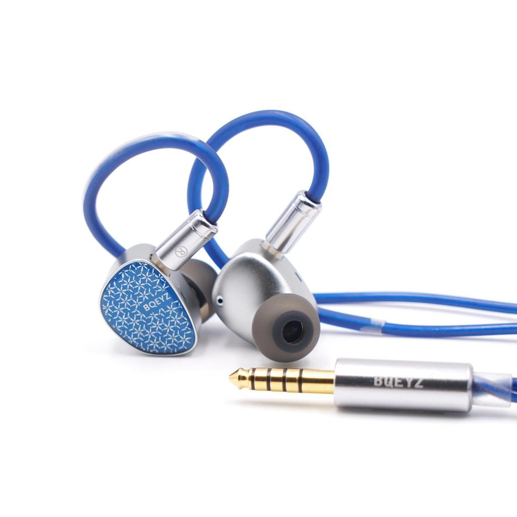 BQEYZ Weather Series Frost Wired Earphones, Micro Planar Dynamic Hybrid Driver, In-Ear Monitors, 0.78mm 2-Pin Connector, In-Ear Type, Glass