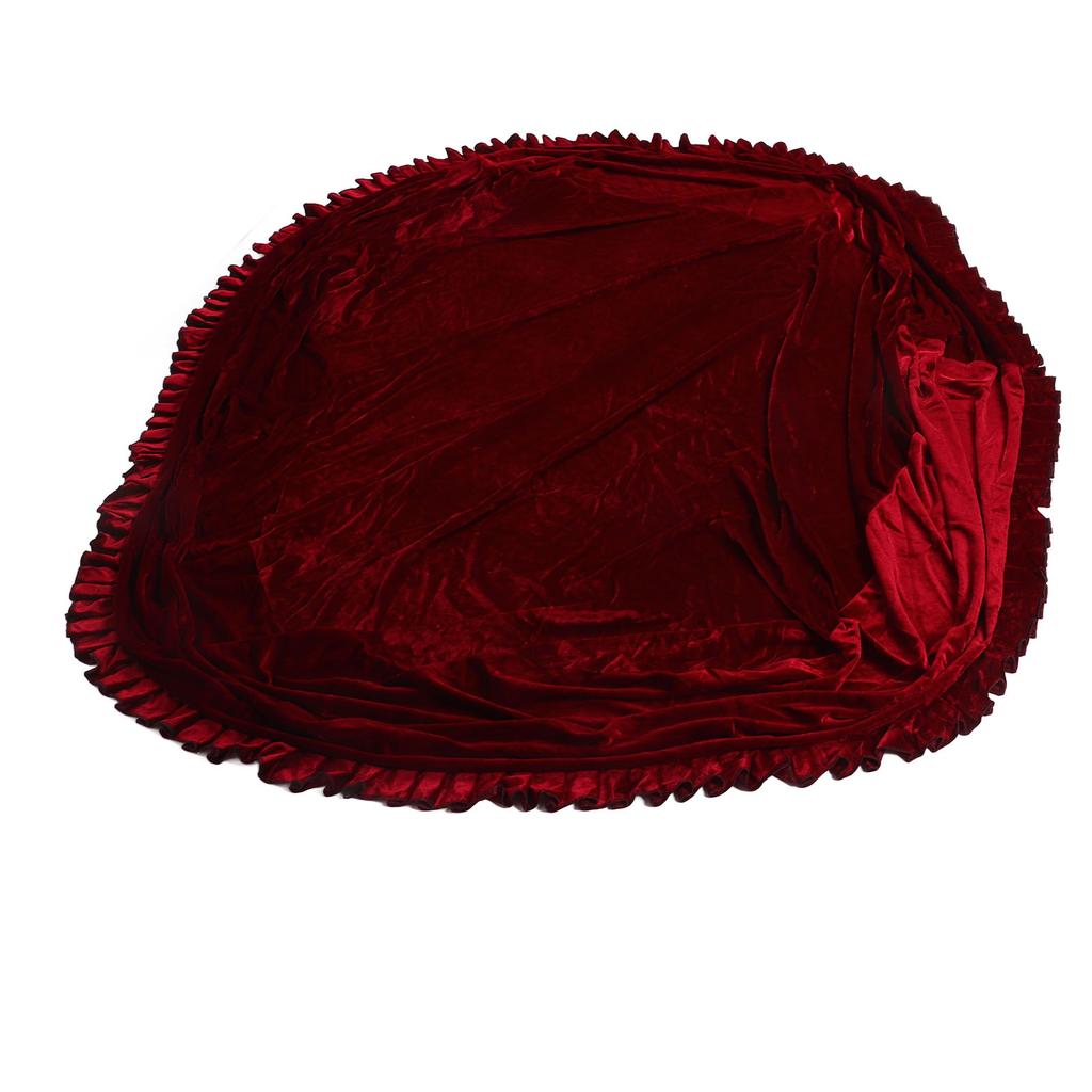 Grand Piano Cover with Double Stool Cover Breathable Red Gold Velvet Scratch Resistant Piano Dust