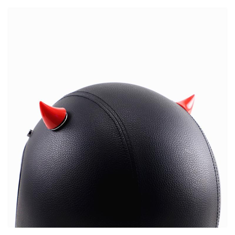 1 Pcs Motorcycle Helmet Corner Plastic Resilient Silicone Suction Cup Soft Horn Decoration Headwear Horn Decoration Accessories