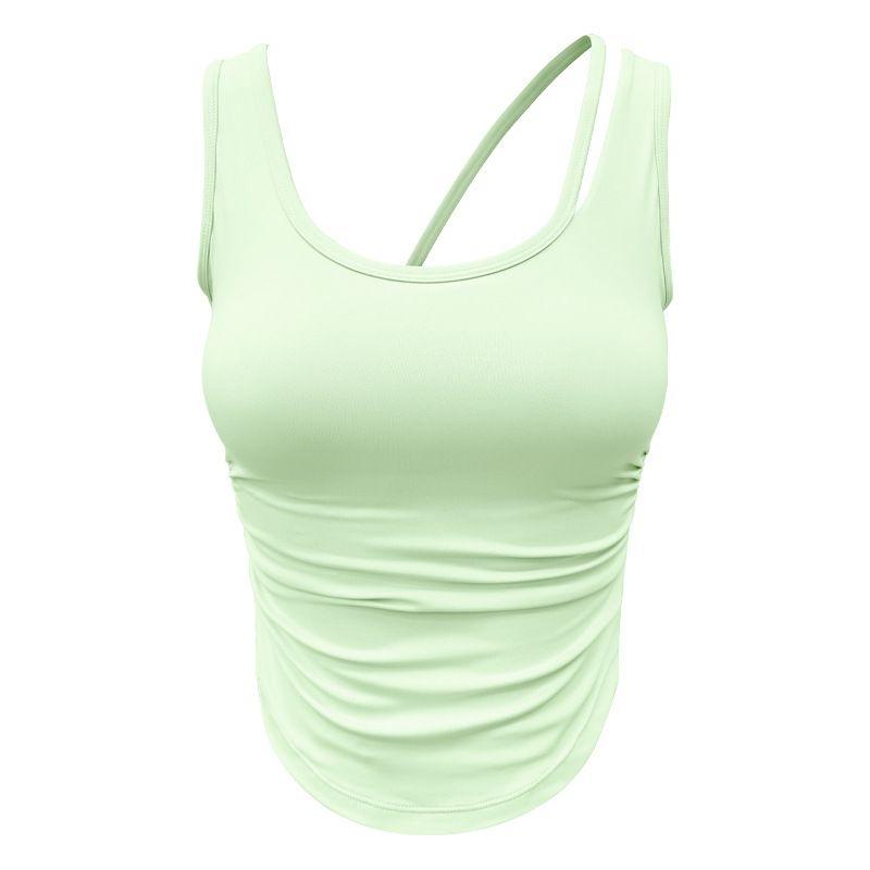 Export Amoi Yoga Clothes Women's Fixed Cup U-Shaped Beautiful Vest Sports Outdoor High Strength Training Workout Clothes Tops