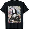 Abstract Graffiti Art Leonardo Da Vinci Art Mona Lisa T-Shirt(12)