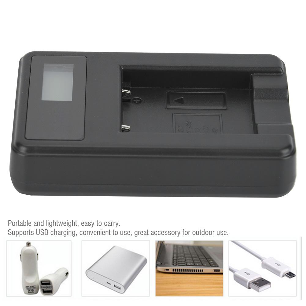 NP 45  Li 40B Camera Battery Single Charger USB Charging with LCD Screen Display Black