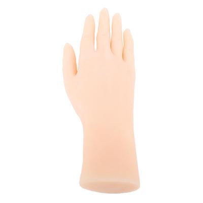 Silicone Hand Model Soft Flexible Mannequin Hand Female for Nail Art Movie Prop Display Right