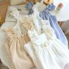 Summer Women's Cotton Spaghetti Strap Nightgown - Sweet, Loose, Mid-Length Dress