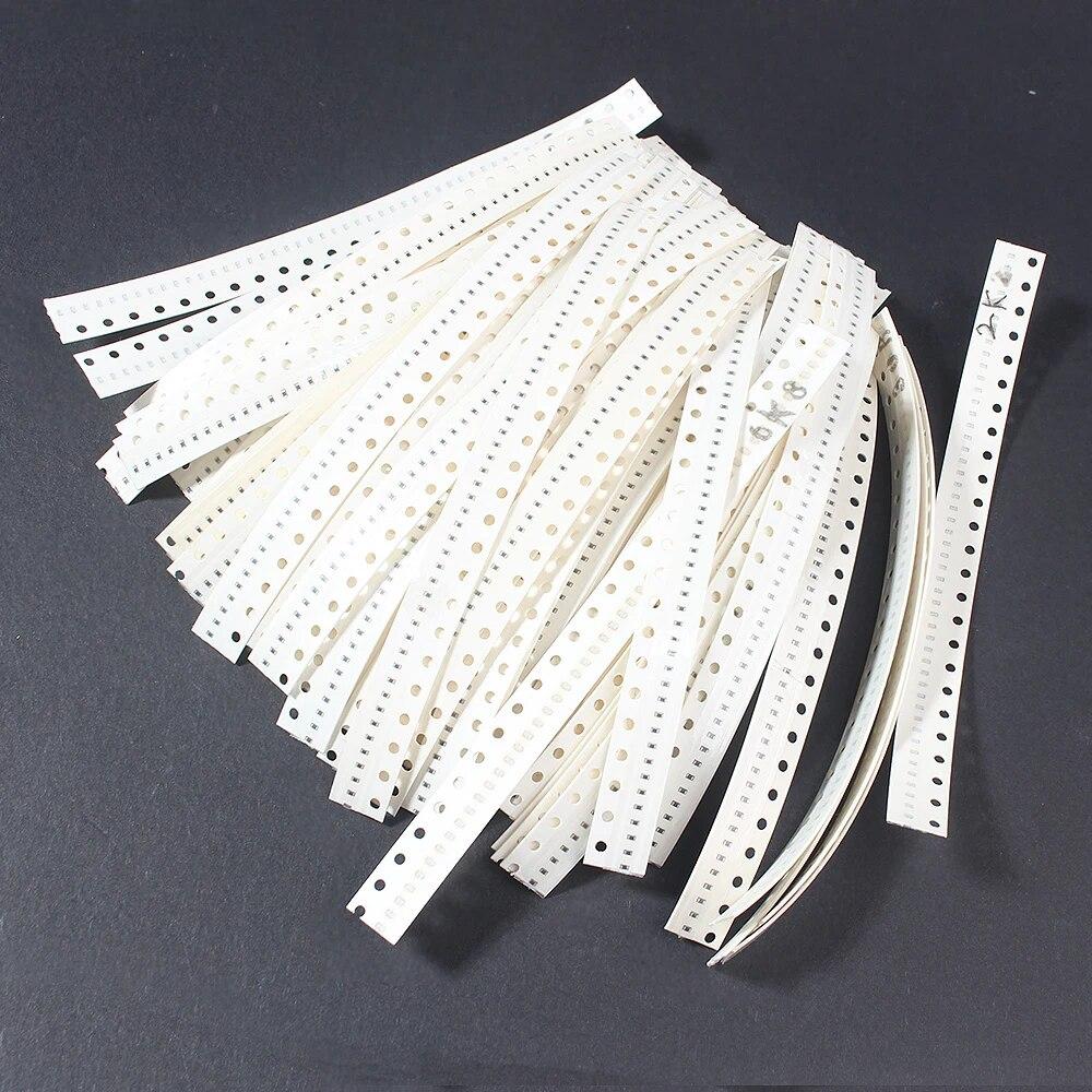 Kit de résistances, 800 pièces/4000 pièces, 80 valeurs 0402 2010, paquet assorti, 10R ~ 910K ohm, échantillon de résistance SMD, Kit de bricolage 5% 100R 1K 10K 100K ohm